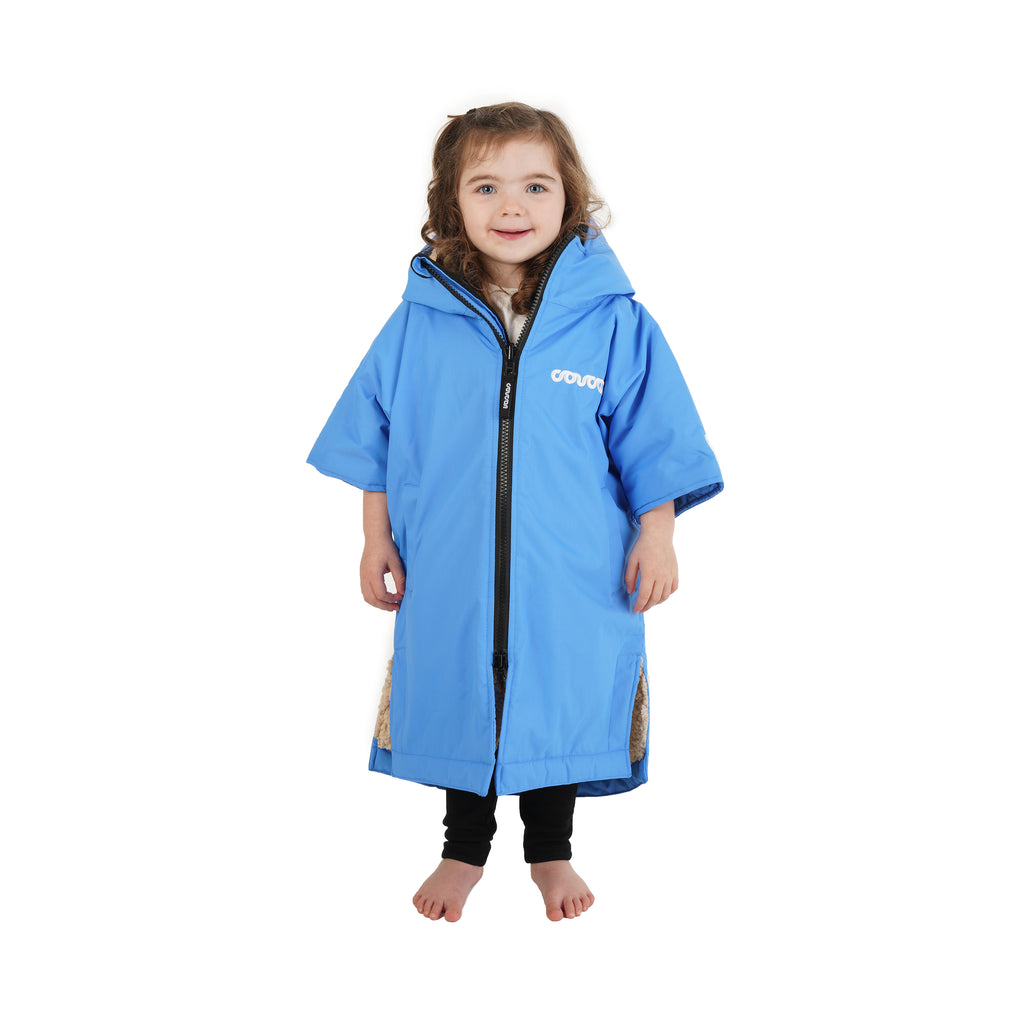Coucon Kids Short Sleeve Changing Robe Electric Blue
