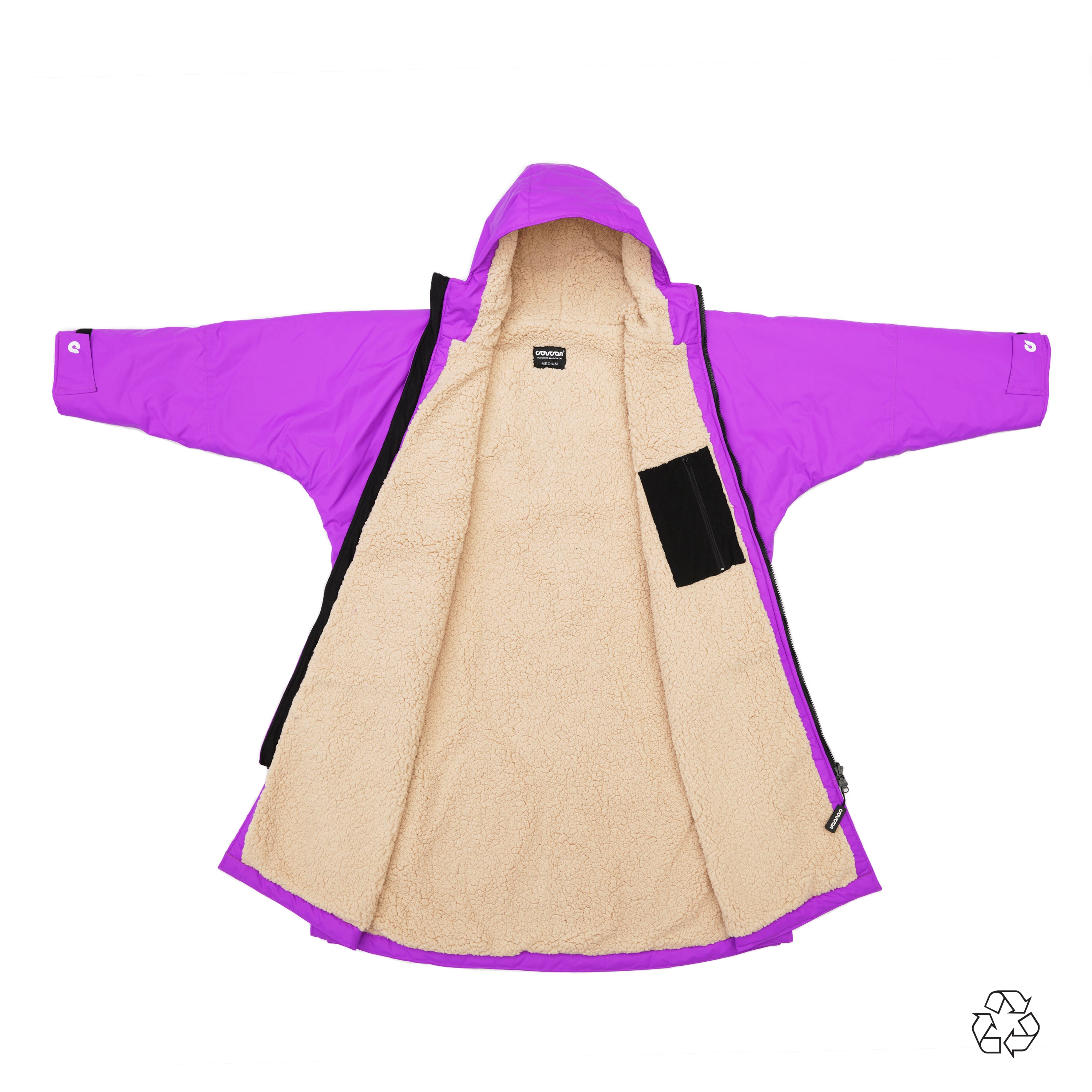 Coucon Changing Robe Adult Long Sleeve - Magenta Purple - Recycled