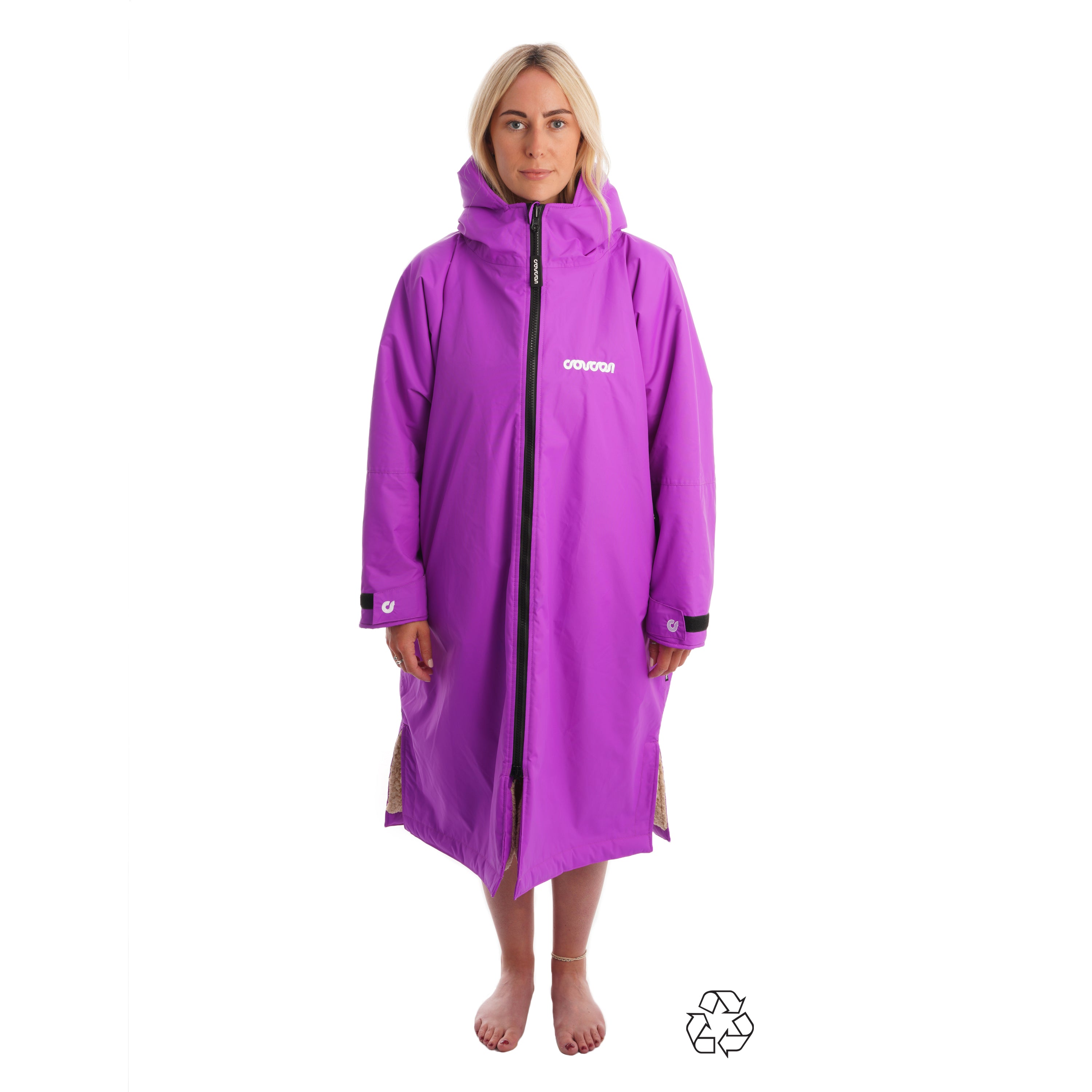 Coucon Changing Robe Adult Long Sleeve - Magenta Purple - Recycled