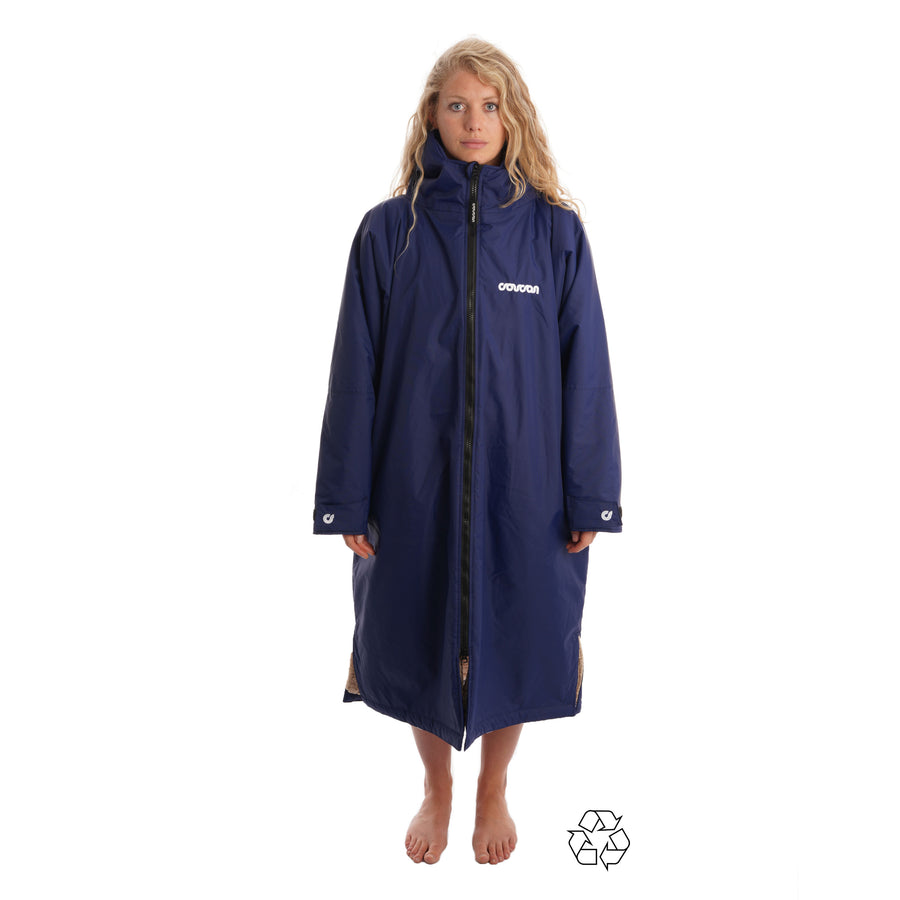 Adult Waterproof Changing Robe Long Sleeve - Navy