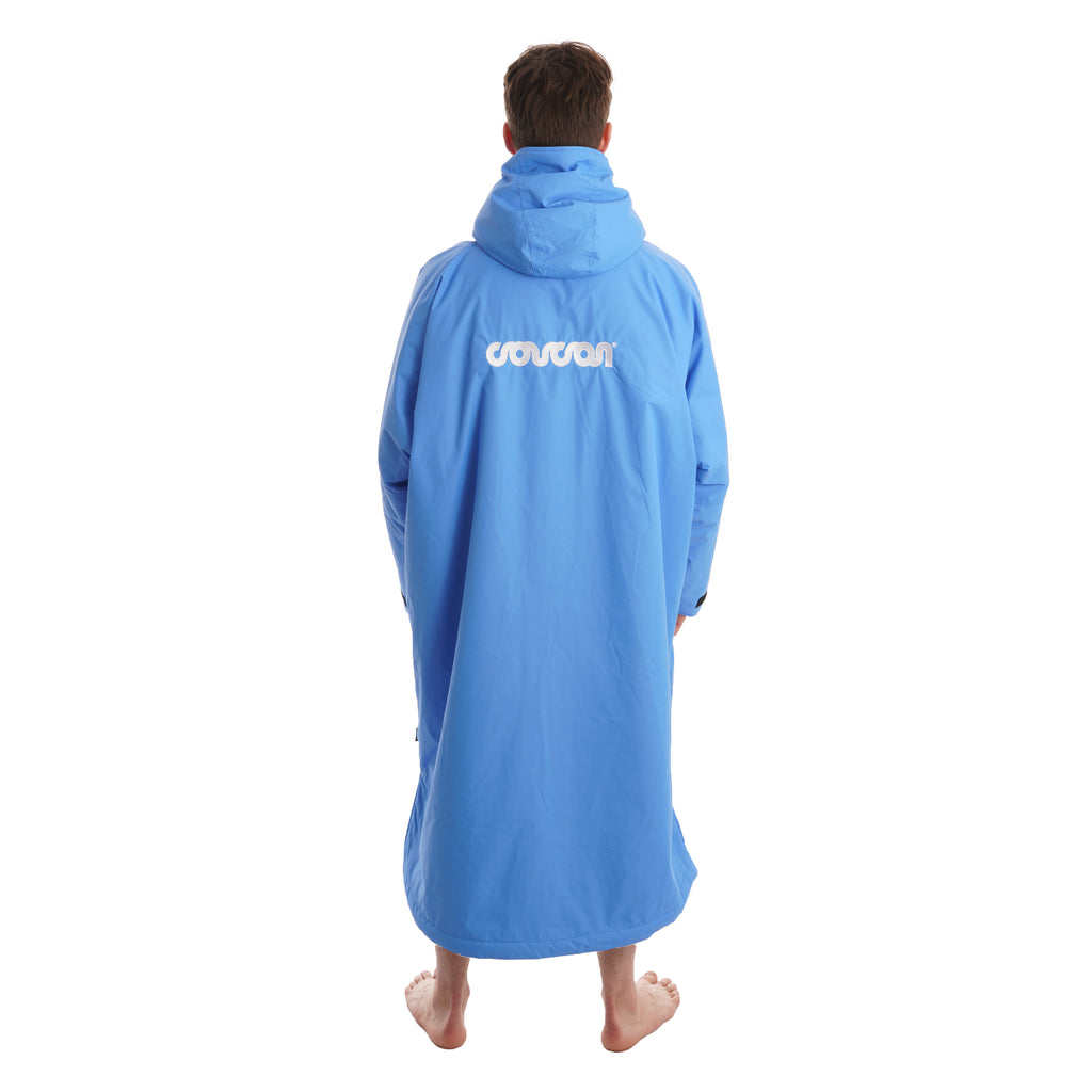 Coucon Changing Robe Adult Long Sleeve - Electric Blue Back