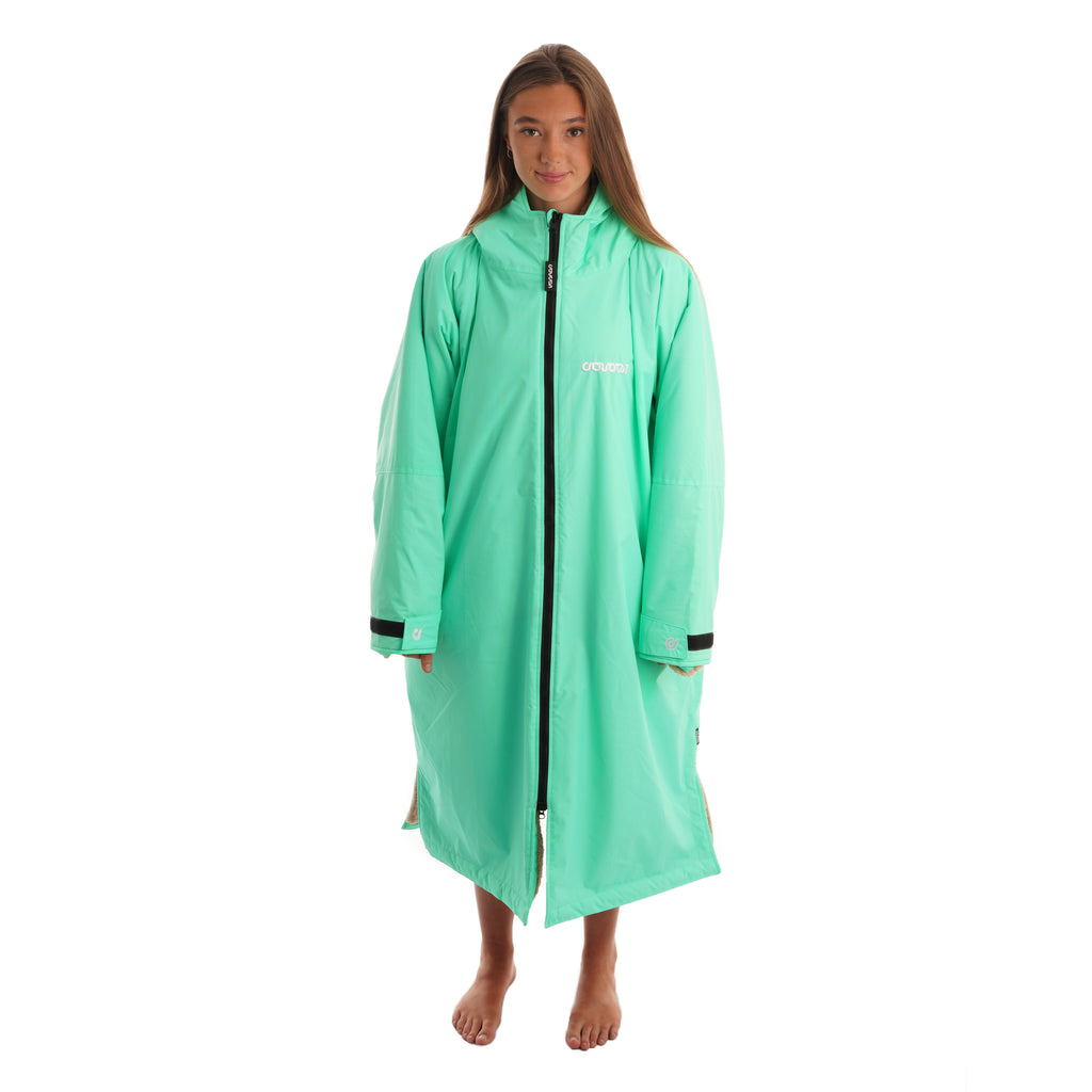 Coucon Changing Robe Adult Long Sleeve -  Mint Front Zipped