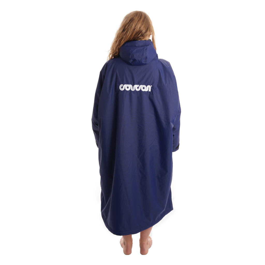 Coucon Changing Robe Adult Long Sleeve - Navy Back