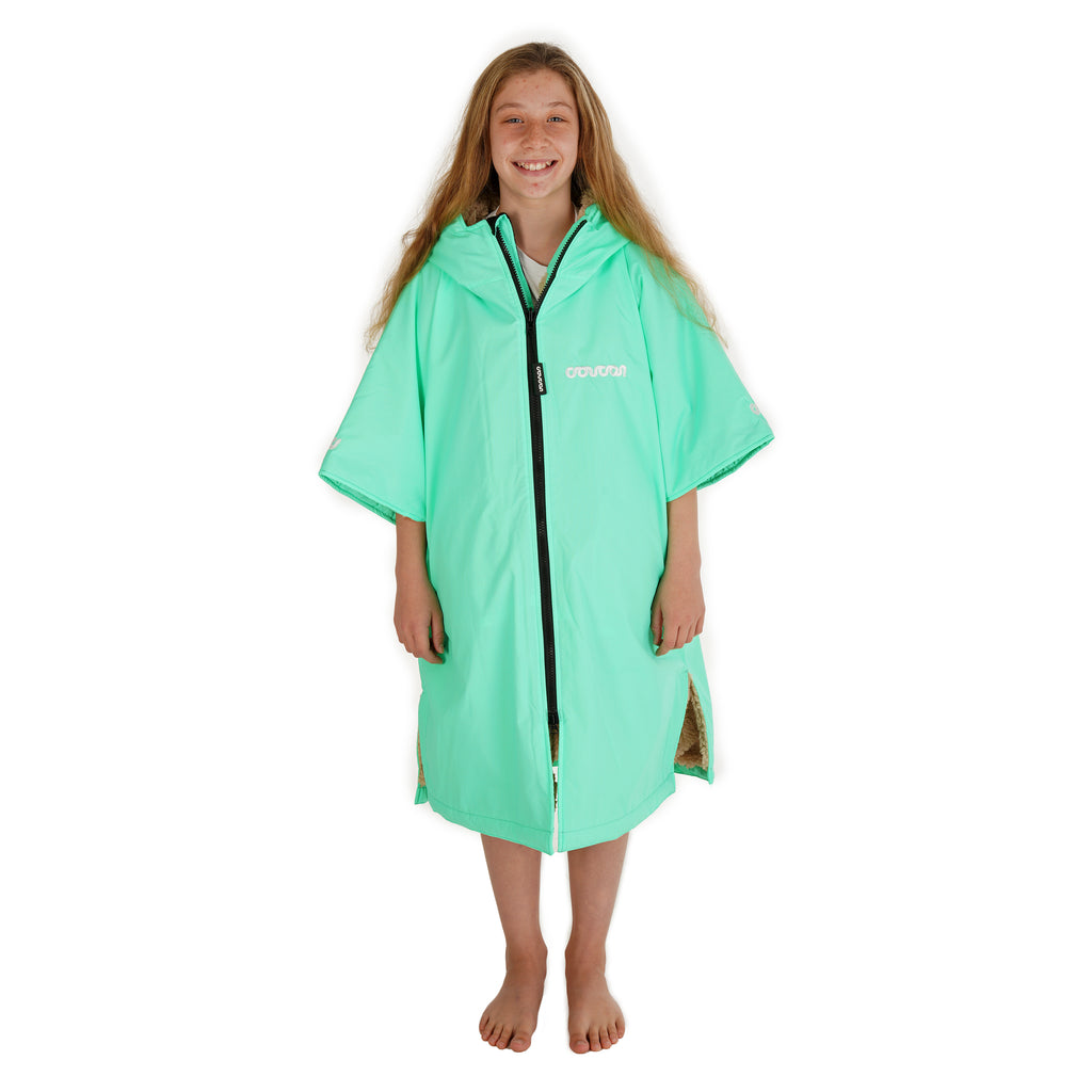 Coucon Mint Kids Short Sleeve Changing Robe