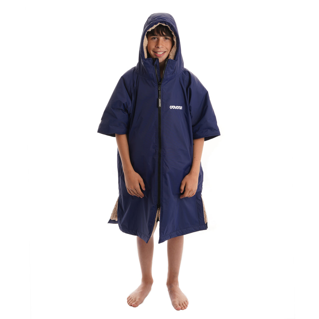 Coucon Navy Kids Short Sleeve Changing Robe