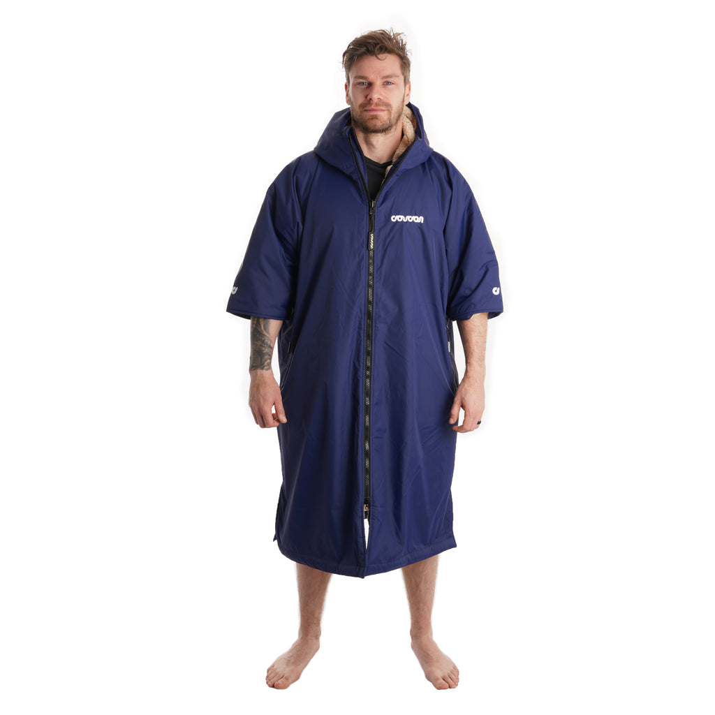 Coucon Navy Adult Short Sleeve Changing Robe